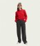 Scotch and Soda  Crewneck Pullover With Puffed Sleeves Electric Red (1555)