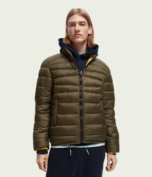 Scotch and Soda  Short Puffer Jacket Military (0360)