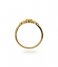 24Kae  Ring met ornament 925 Sterling zilver geelgoud verguld 12404Y Yellow