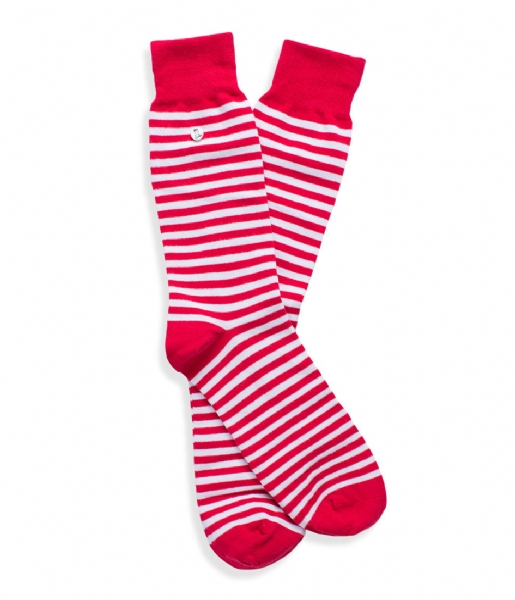 Alfredo Gonzales  Stripes Socks red white