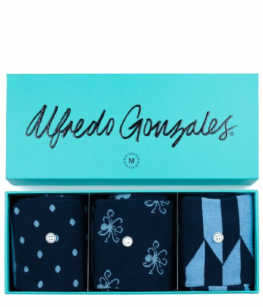 Alfredo Gonzales  Blue 3 Pack Giftbox blue