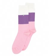 Alfredo Gonzales Big Stripes Socks purple off white pink (121)