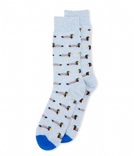 Alfredo Gonzales  Ducks Socks blue melee grey (129)