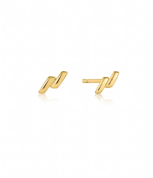 Ania Haie  Smooth Twist Stud Earrings E038-01G Gold