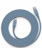 Avolt Cable 1 USB C to Lightning Charging Cable 2m Shark Blue