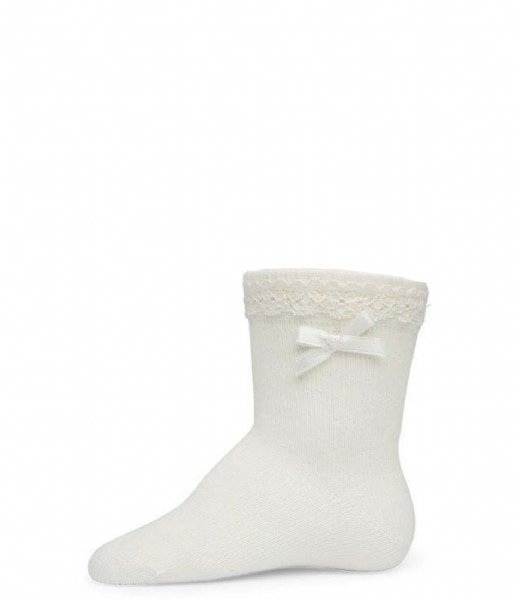 Bonnie Doon  Ajour Sock Organic Off White