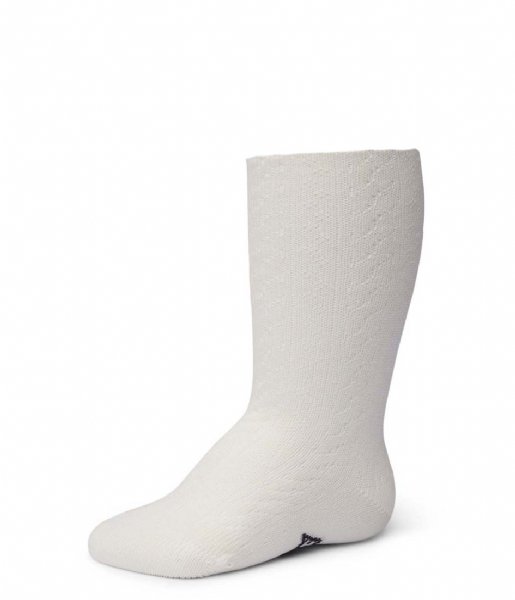Bonnie Doon  Cable Knee High Organic Off White