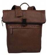 Burkely Minimal Mason Rolltop Backpack 14 Inch Custom Cognac (24)