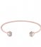 CLUSE  Idylle Hexagons Open Cuff Bracelet rose gold plated marble (CLJ10003)