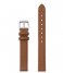 CLUSE  Strap 12 mm Leather Silver Colored Caramel (CS12004)