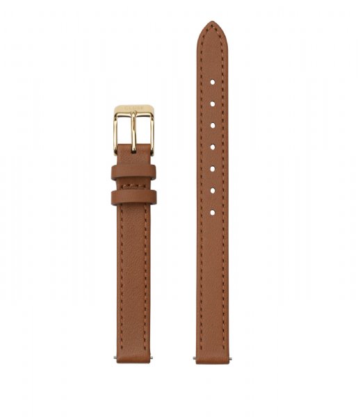 CLUSE  Strap 12 mm Leather Gold colored Caramel (CS12005)