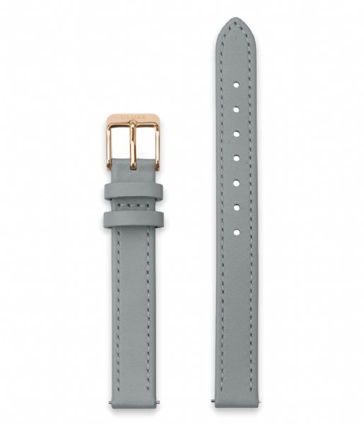 CLUSE  Strap 12 mm Leather Rosegold colored Grey (CS12010)
