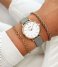 CLUSE  Strap 12 mm Leather Rosegold colored Grey (CS12010)