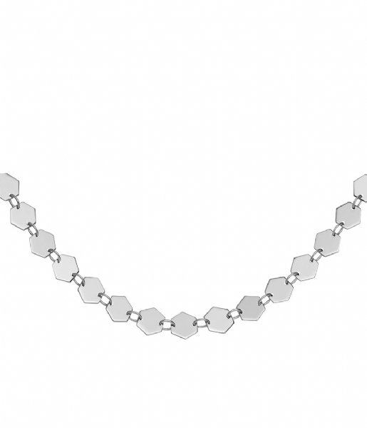 CLUSE  Essentiele All Hexagons Choker Necklace silver color (CLJ22003)