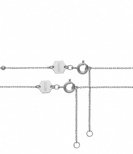 CLUSE  Essentielle Set of Two Necklaces Petite Hexagon  silver color (CLJ22004)