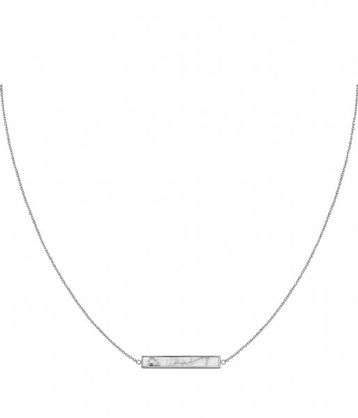 CLUSE  Idylle Marble Bar Necklace silver plated (CLJ22009)