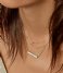 CLUSE  Idylle Marble Bar Necklace silver plated (CLJ22009)