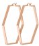 CLUSE  Essentiele Large Hexagonal Hoop Earrings rose gold plated (CLJ50003)
