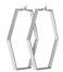 CLUSE  Essentiele Large Hexagonal Hoop Earrings silver plated (CLJ52003)