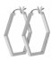 CLUSE  Essentiele Hexagonal Hoop Earrings silver color (CLJ52004)