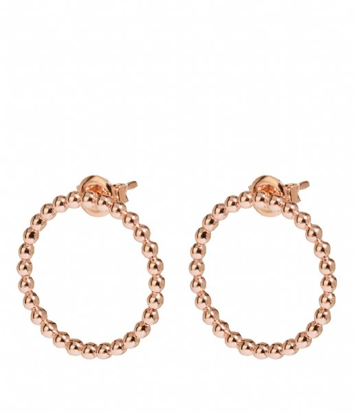 CLUSE  Essentiele Open Circle Embellished Stud Earrings rose gold plated (CLJ50007)