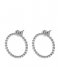 CLUSE  Essentiele Open Circle Embellished Stud Earrings silver plated (CLJ52007)