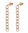 CLUSE  Essentiele Open Hexagons Chain Earrings rose gold plated (CLJ50009)