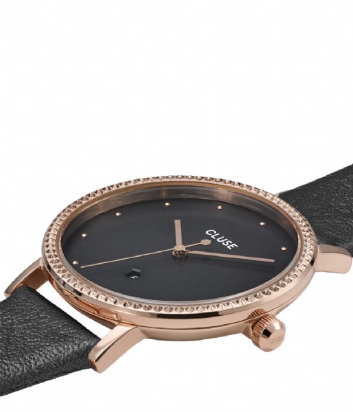 CLUSE  Le Couronnement Leather Rose Gold Plated rose gold plated dark grey (CW0101209007)