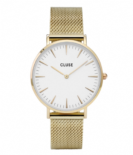 CLUSE  Boho Chic Mesh Gold Plated White white gold plated (CW0101201009)
