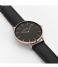 CLUSE  Boho Chic Leather Rose Gold Plated Black rose gold plated black black (CW0101201011)