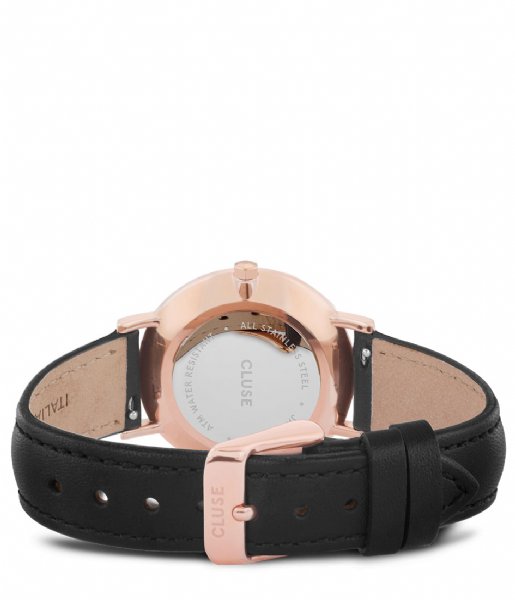 CLUSE  Minuit Leather Rose Gold Plated rose gold plated black (CW0101203013)