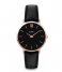 CLUSE  Minuit Leather Rose Gold Plated rose gold plated black (CW0101203013)