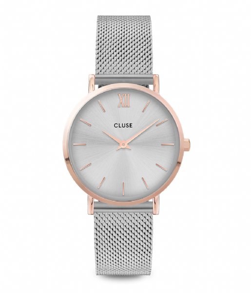 CLUSE  Minuit Mesh rose gold plated silver colored (CW0101203004)