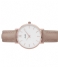 CLUSE  Minuit Leather Rose Gold Plated White rose gold plated white hazelnut (CW0101203014)