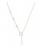 CLUSE  Essentielle Hexagon Charm Lariat Necklace gold plated (CLJ21013)