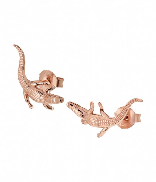 CLUSE  Force Tropicale Alligator Stud Earrings rose gold plated (CLJ50018)