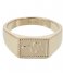 CLUSE  Force Tropicale Signet Rectangular Ring gold plated (CLJ41012)