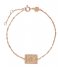 CLUSEForce Tropicale Twisted Chain Tag Bracelet rose gold plated (CLJ10022)