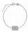 CLUSE  Force Tropicale Twisted Chain Tag Bracelet silver colored (CLJ12022)
