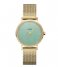 CLUSE  Minuit Mesh Gold Plated Stone Green gold plated stone green (CW0101203030)