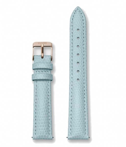 CLUSE  Strap Leather 16 mm Rose Gold colored Lizard blue (CS12214)