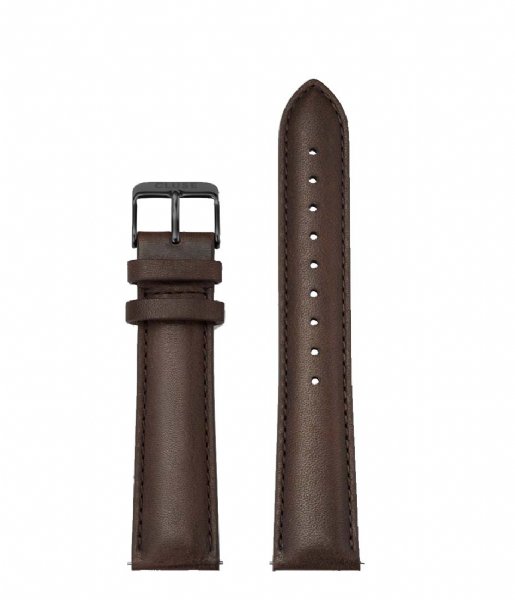 CLUSE  Strap Leather 20 mm Black Dark brown (CS1408101067)