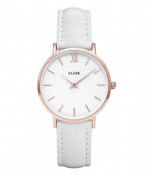 CLUSE  Minuit Rose Gold Plated White white white (cl30056)
