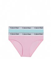 Calvin Klein 2-Pack Bikini Tearosemauve-Powdersky (0Vn)