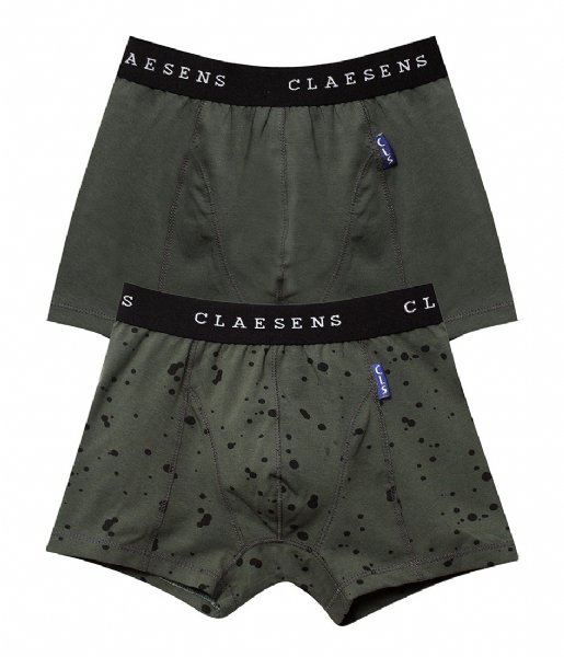 Claesens  Boys 2-pack Boxer Spots Green