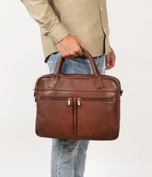 Cowboysbag  Laptop Bag Carrington 15.6 inch Tan (000381)