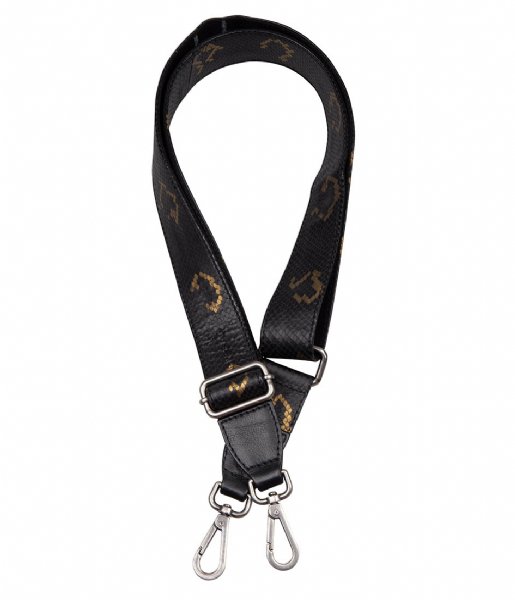 Cowboysbag  Shoulder Strap Emerald Long X Bobbie Bodt Snake Black and Gold (108)