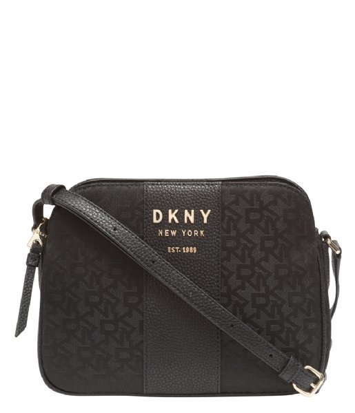 DKNY  Noho Center Zip Crossbody black logo