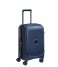 Delsey Handbagageväskor Belmont Plus 55 Cm 4 Double Wheels Expandable Cabin Trolley Case Bleu