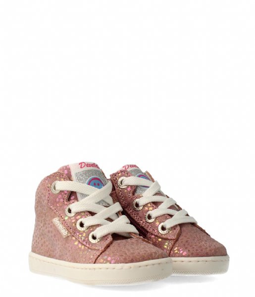 Develab  Girls First Step Mid Cut Laces Old Pink Fantasy (479)